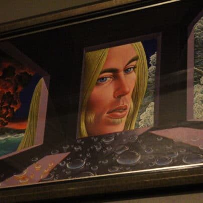 The original painting used as cover art for Gregg Allman’s 1972 “Laid Back” album